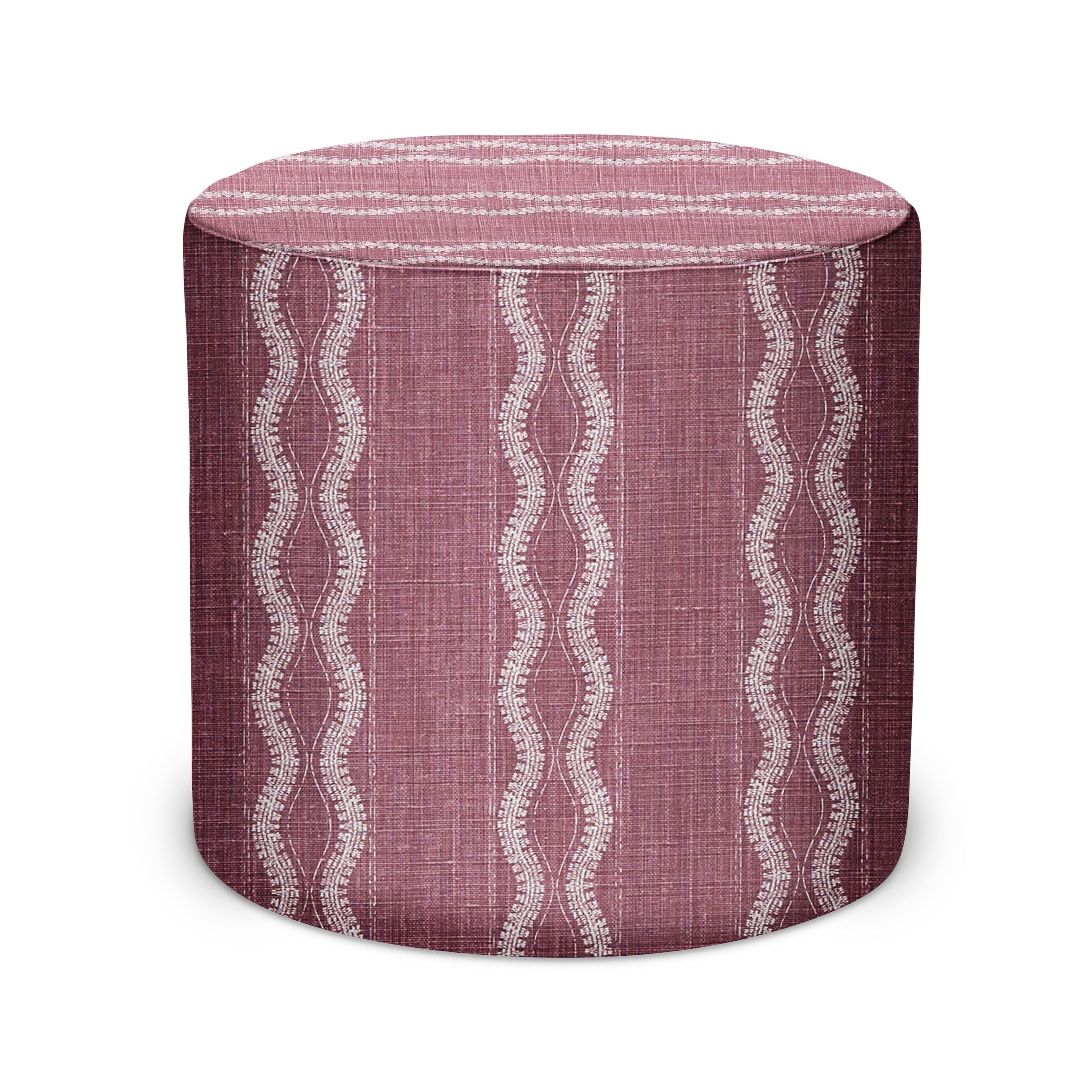 Indoor Pouf in Peter Dunham Textiles Zanzibar in Pasha