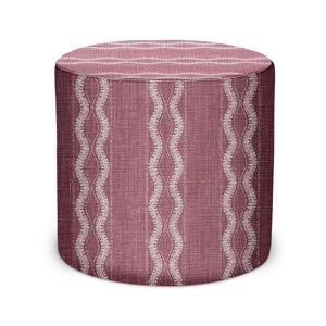 Indoor Pouf in Peter Dunham Textiles Zanzibar in Pasha