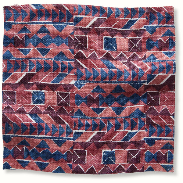 Peter Dunham Textiles Zaya in Raspberry/Indigo Pillow