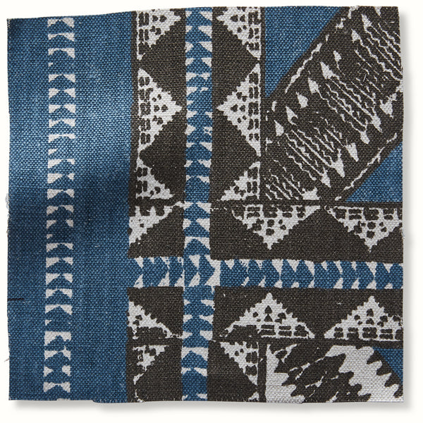 Peter Dunham Textiles Zulu in Indigo Pillow