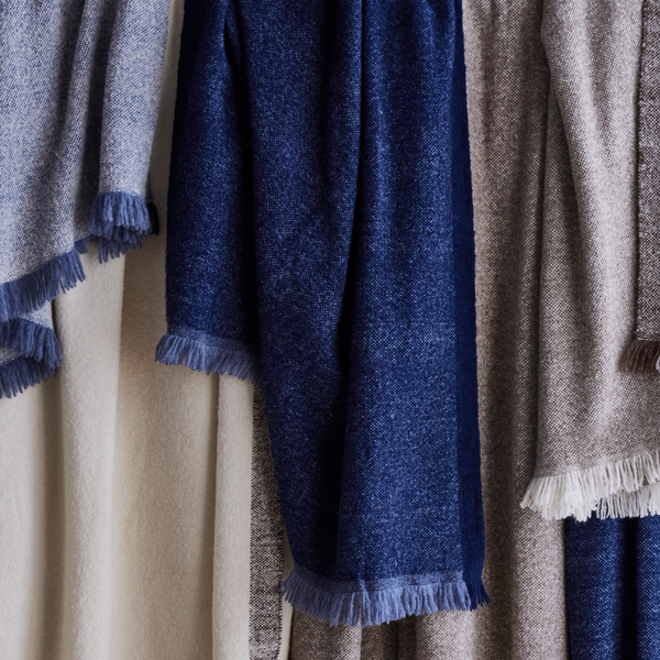 Big Sur Bedcover and Throw in Midnight