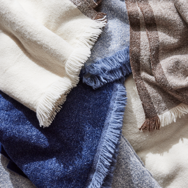 Big Sur Bedcover and Throw in Midnight