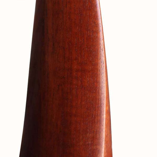Sculpted Teak Table Lamp, Denmark, 1960s
