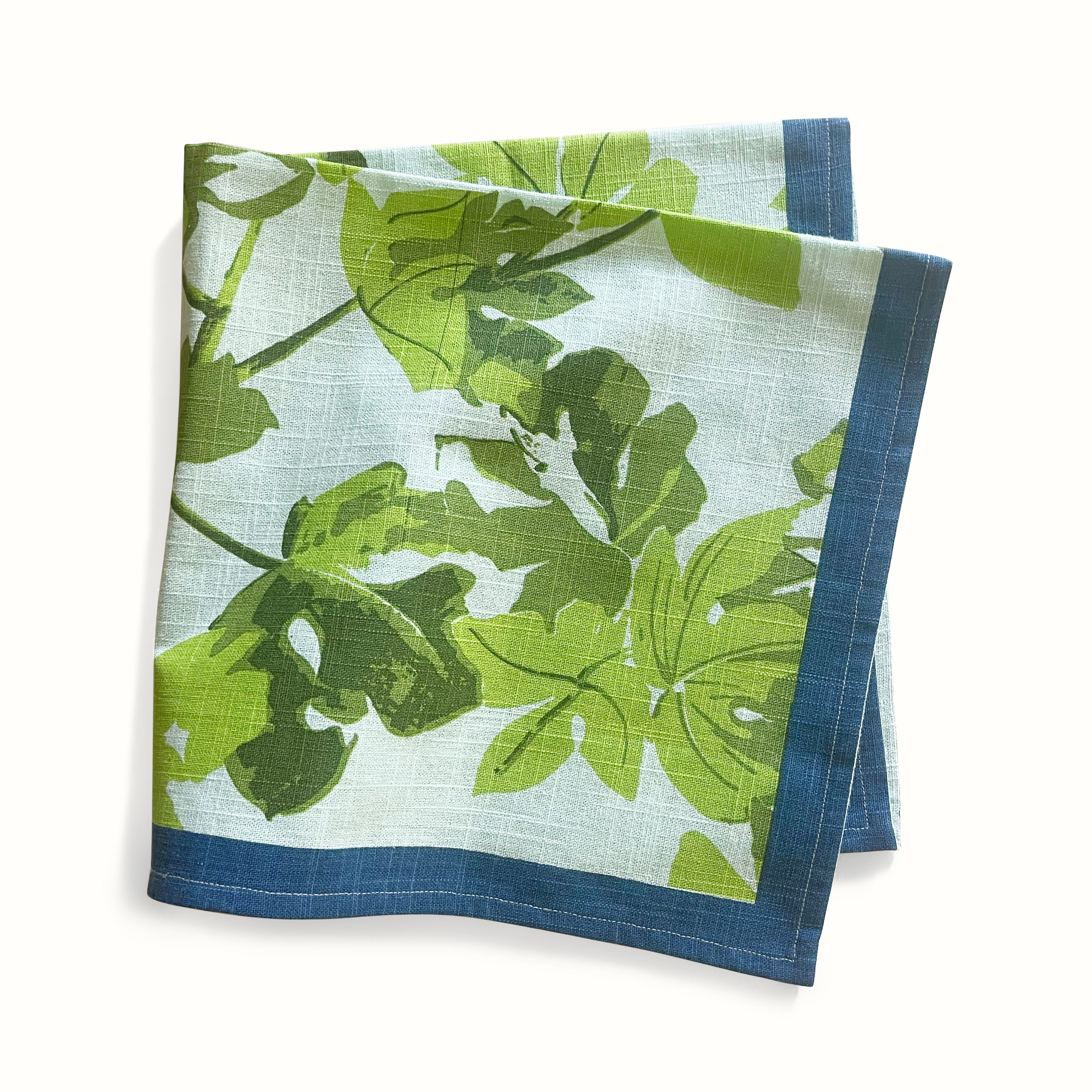 Peter Dunham + Hudson Grace Green Fig Leaf Printed Napkin