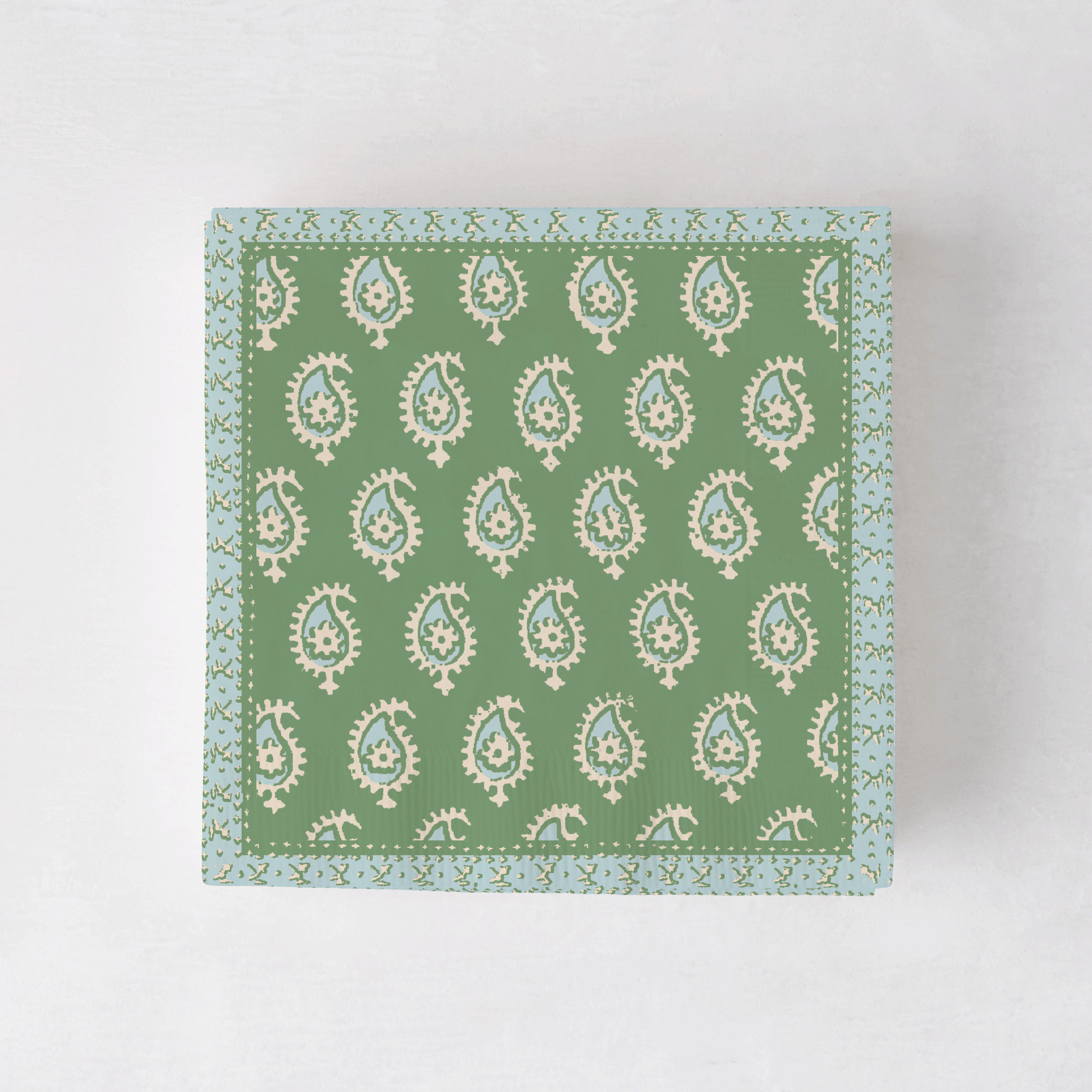 Peter Dunham + Hudson Grace Janpath and Fig Leaf Cocktail Napkins, Set of 50