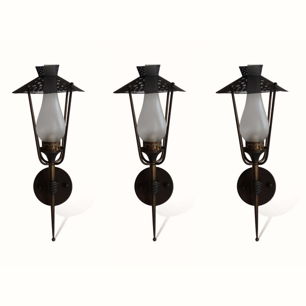 Brass Sconces by Maison Lunel, Sold Individually.