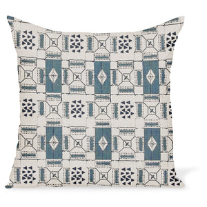 Peter Dunham Textiles Mogador in Blue/Indigo Pillow