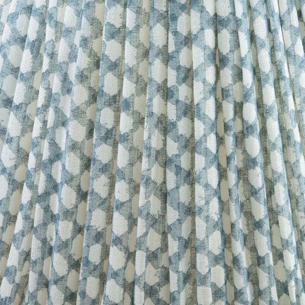 Fermoie Lampshade in Light Blue Wicker