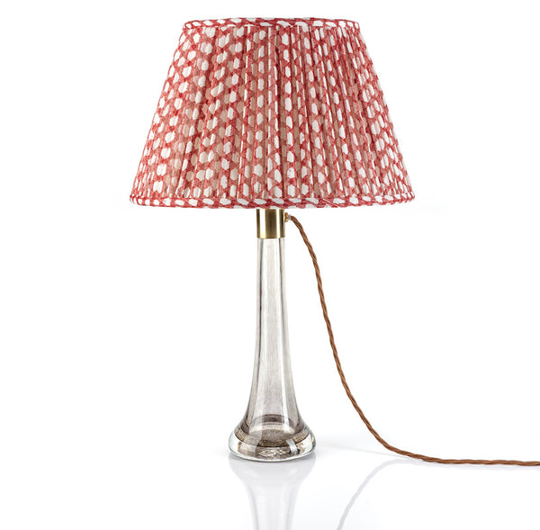 Fermoie Lampshade in Red Wicker
