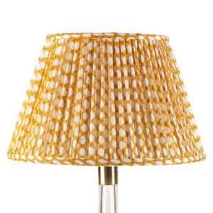 Fermoie Lampshade in Yellow Wicker