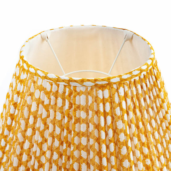 Fermoie Lampshade in Yellow Wicker