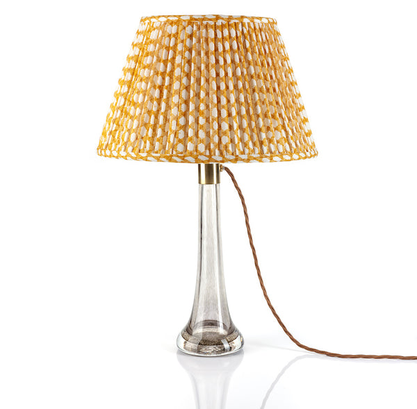 Fermoie Lampshade in Yellow Wicker