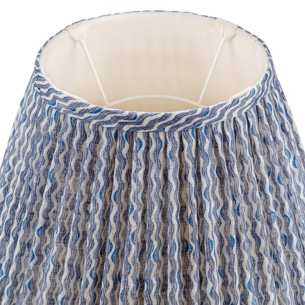 Fermoie Lampshade in Blue Popple