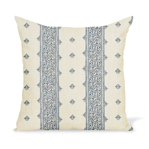 Peter Dunham Textiles Fez in Blue/Natural Pillow