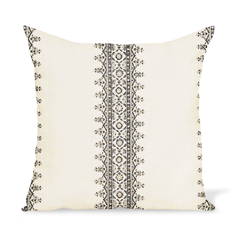 Peter Dunham Textiles Isfahan Stripe in Charcoal Pillow