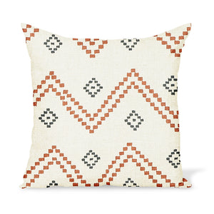 Peter Dunham Textiles Taj in Red/Charcoal Pillow