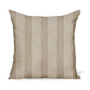 Peter Dunham Textiles Outdoor Asilah in Stone on Natural Pillow