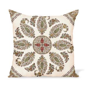 Peter Dunham Textiles Samarkand in Red/Green Pillow