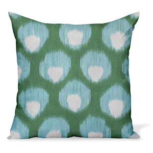 Peter Dunham Textiles Bukhara in Green/Blue Pillow
