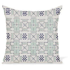 Peter Dunham Textiles Mogador in Ocean/Indigo Pillow